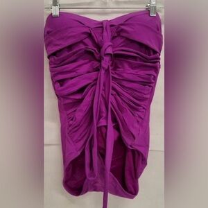 NWT Spanx Women's Purple Halter
Neck Braided Core One-Piece
Swimsuit Size 12